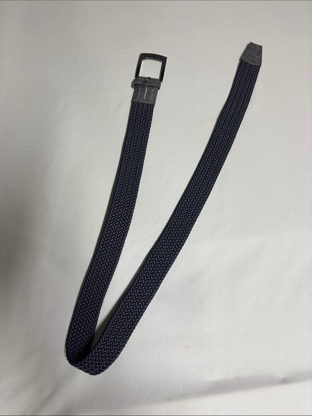 Cuater by TravisMathew Men’s Navy Gray Stretch Woven Braided Golf Belt 44”